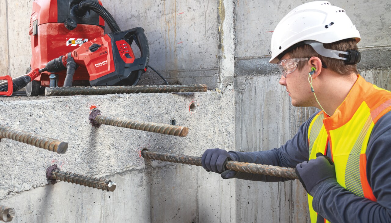 Hilti’s post-installed rebar solutions cover everything from design to testing