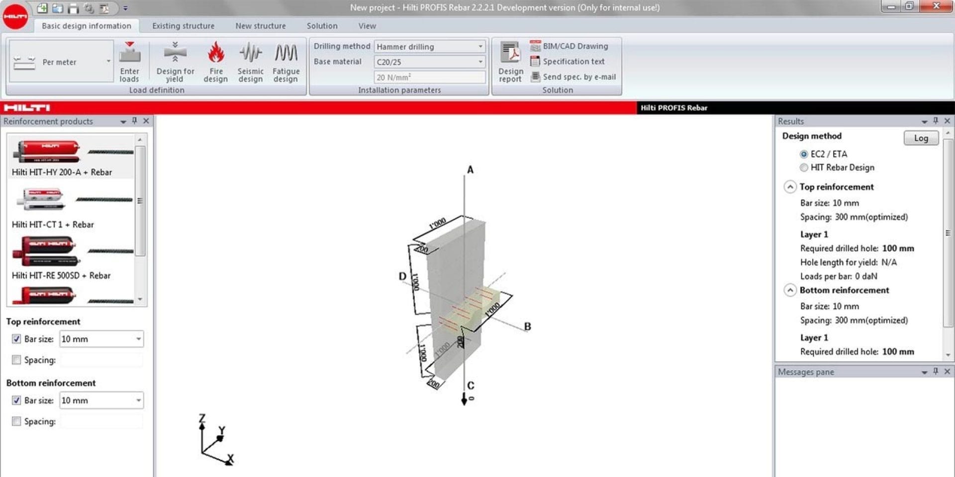 PROFIS Rebar Design Software