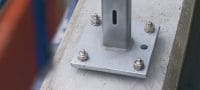 Go to slide 4 of 4: HVU-TZ Anchor capsule Ultimate-performance foil adhesive capsule for anchoring in concrete with dynamic loads Applications 3