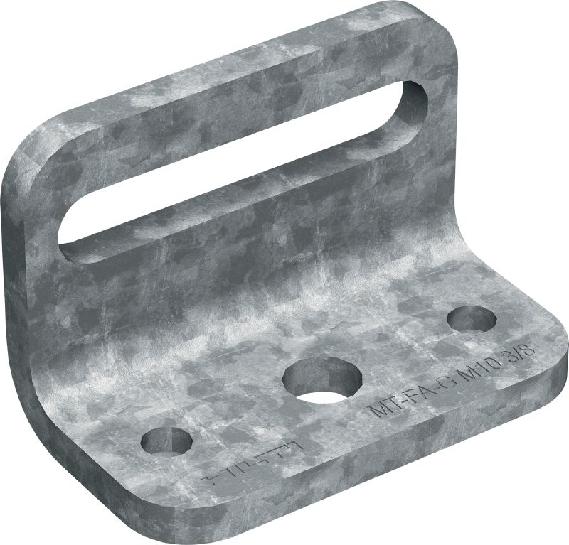 Image 1 of 1: MT-FA-G OC Girder fixation angle Slotted angle plate for attaching media to MT girders, for outdoor use with low pollution