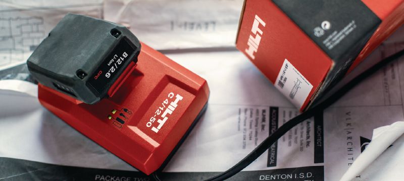 Hilti 12 volt battery clearance