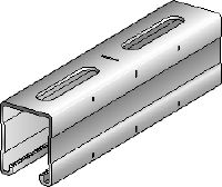 MQ-52 Galvanised 52 mm high MQ strut channel for medium-duty applications