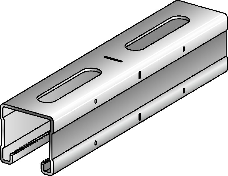 MQ-41-F C-Channel profile hot-dip galvanised (HDG) C-Channel profile for medium-duty applications