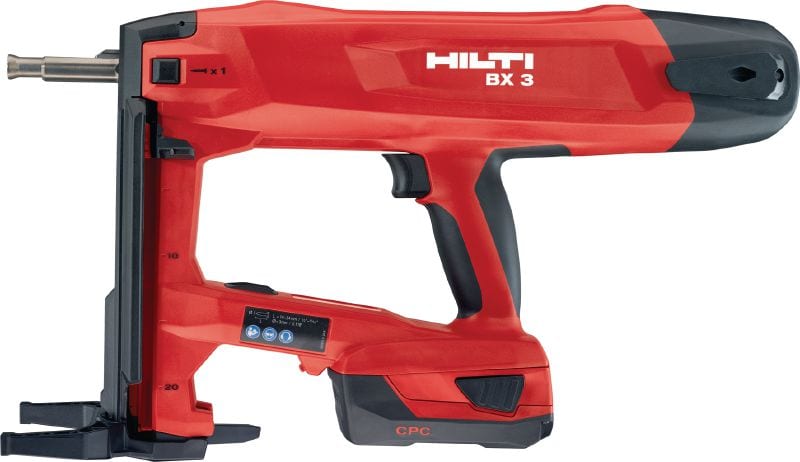 BX 3-ME 22V cordless nailer for electrical and mechanical applications