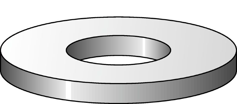 Stainless steel flat washer Economical DIN 125 flat washer for threaded rods/anchors (A4 stainless steel)