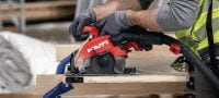 SC 6WL-22 Cordless Circular Saw for wood Cordless circular saw for wood cutting up to 60 mm | 2-3/8 with a faster 165 mm | 6-1/2 diameter universal wood saw blade Applications 3