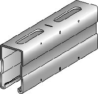 MQ-72-F Hot-dip galvanised (HDG) 72 mm high MQ strut channel for medium/heavy-duty applications