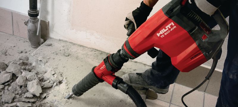 TE 800-AVR Concrete demolition hammer Very powerful TE-S demolition hammer for heavy-duty chiselling in concrete, with Active Vibration Reduction (AVR) Applications 1