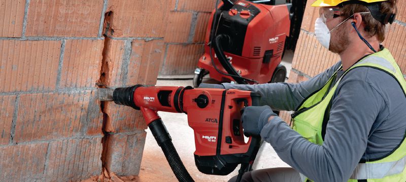 TE 60-ATC-AVR Rotary hammer Versatile and powerful SDS Max (TE-Y) rotary hammer for concrete drilling and chiselling, with Active Vibration Reduction (AVR) and Active Torque Control (ATC) Applications 1