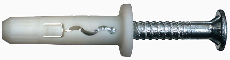 Image 2 of 5: HPS-1 Impact anchor Economical plastic impact anchor with carbon steel screw