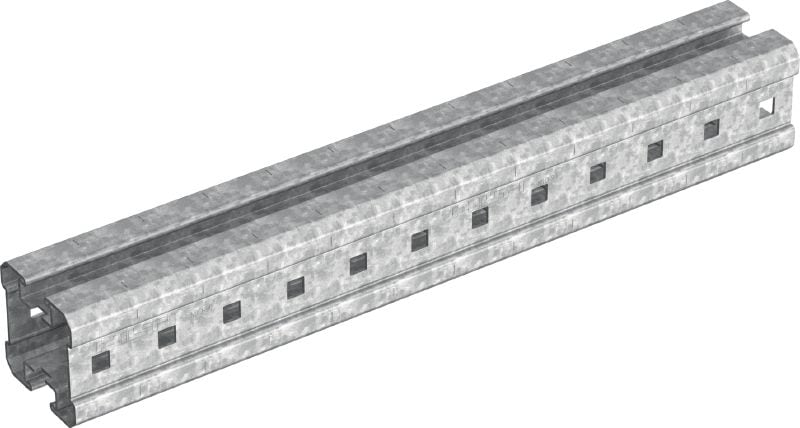 Image 1 of 2: MIQ Box profile hot-dip galvanised (HDG) box profile for heavy-duty applications