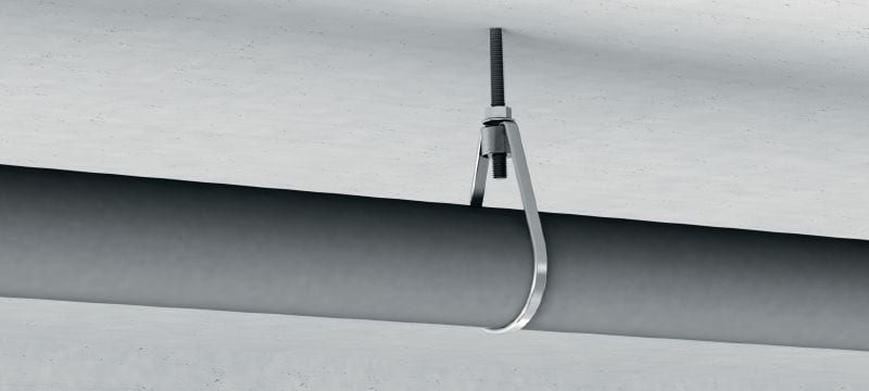 MP-SPN sprinkler pipe hanger Galvanised sprinkler loop hanger with VdS, FM and UL approvals for fire sprinkler applications Applications 1