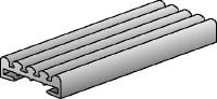 Silicone inlay Silicone insulating band for subsequent insertion into pipe clamps