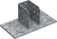 Slide 1 of 1 (selected): MT-B-GXL S3 OC Light-duty baseplate Base connector for fixation of MT-90 and MT-100 girder structures to steel, for outdoor use with low pollution