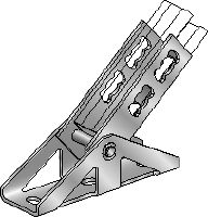 MQP-G-F Channel foot Hot-dip galvanised channel foot for fastening channels to different base materials at an angle